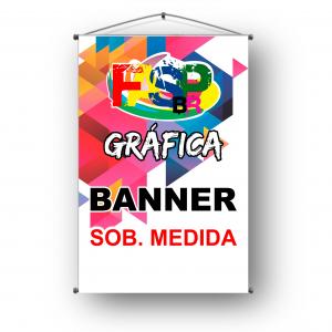 Banner 100x70cm Personalizado Lona 440G 100x70cm 4x0   